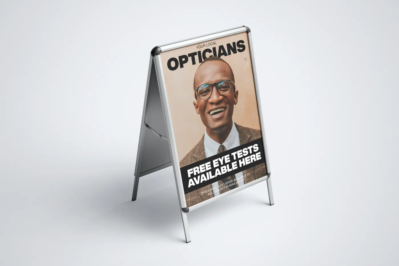 A-Frame Signs, view 3 – printed by Buzz Media