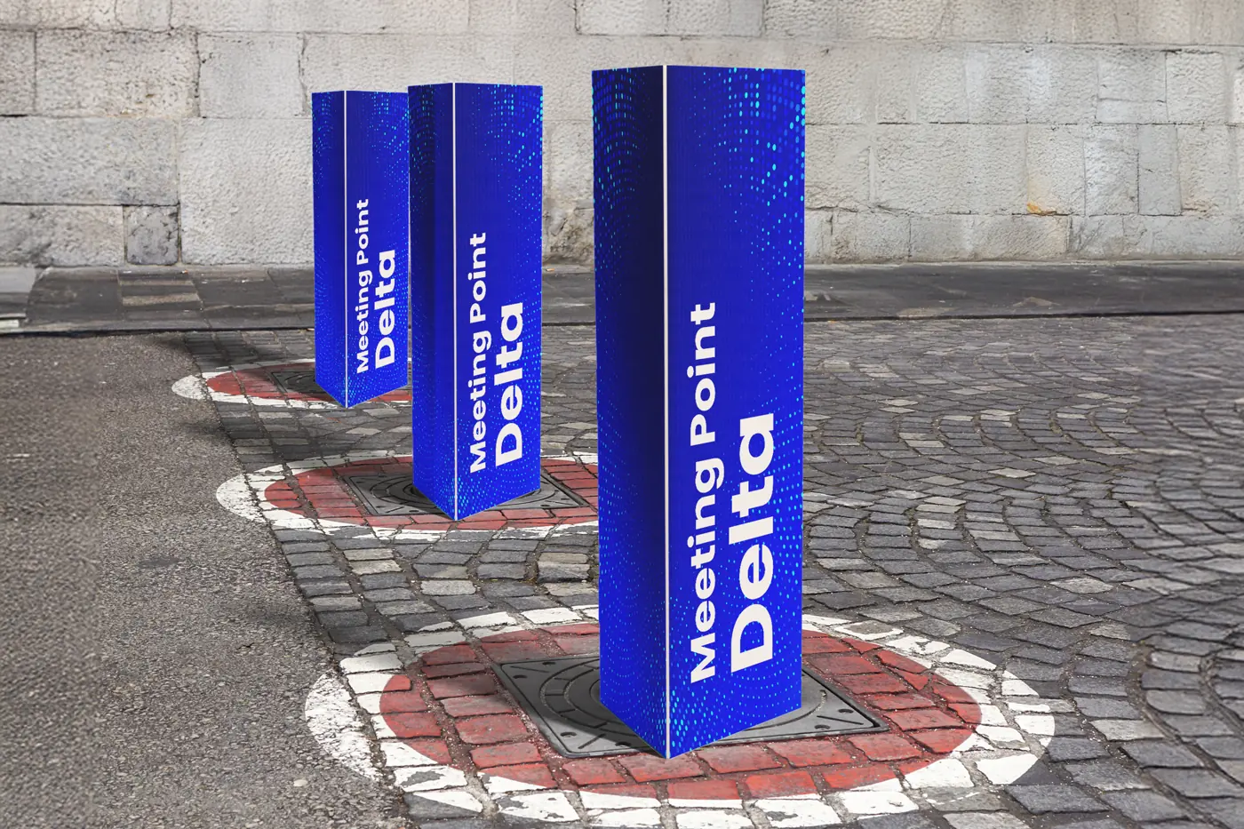 Bollard Covers – printed by Buzz Media