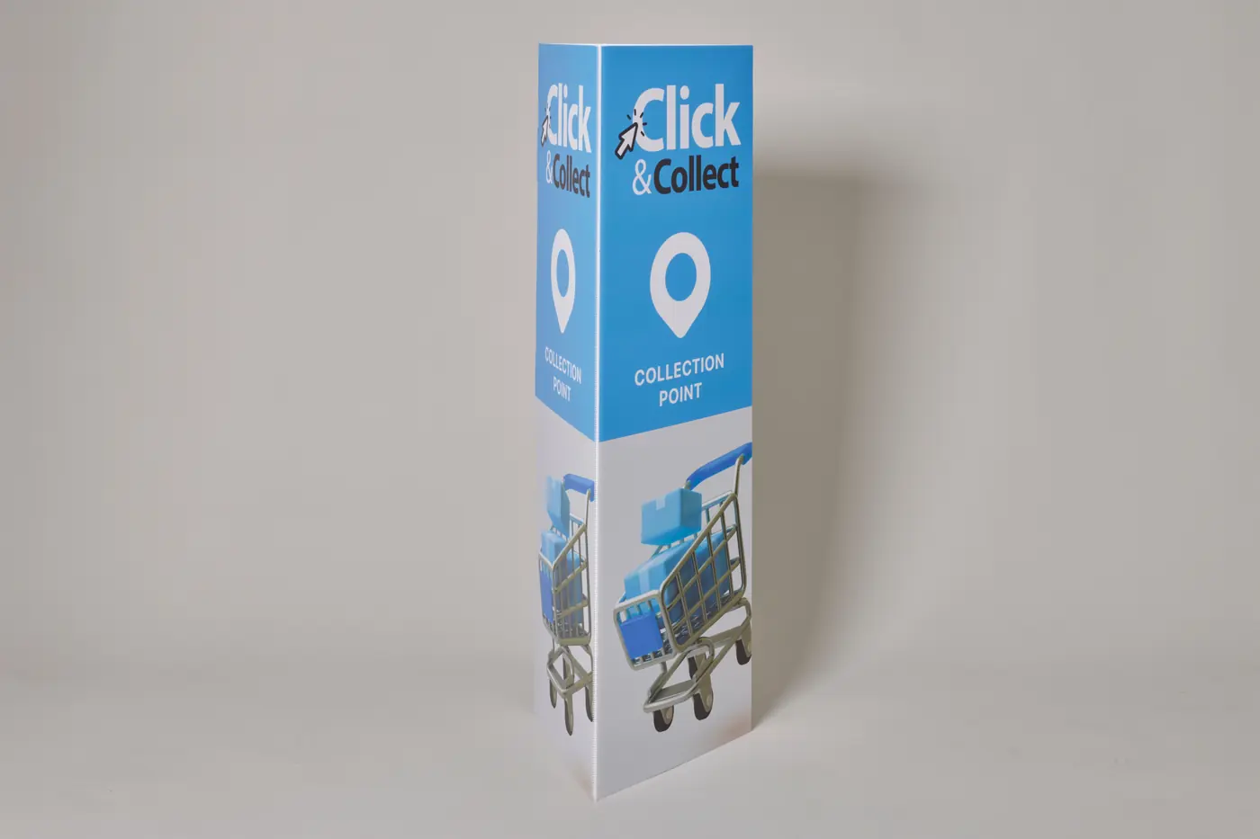 Bollard Covers, view 4 – printed by Buzz Media