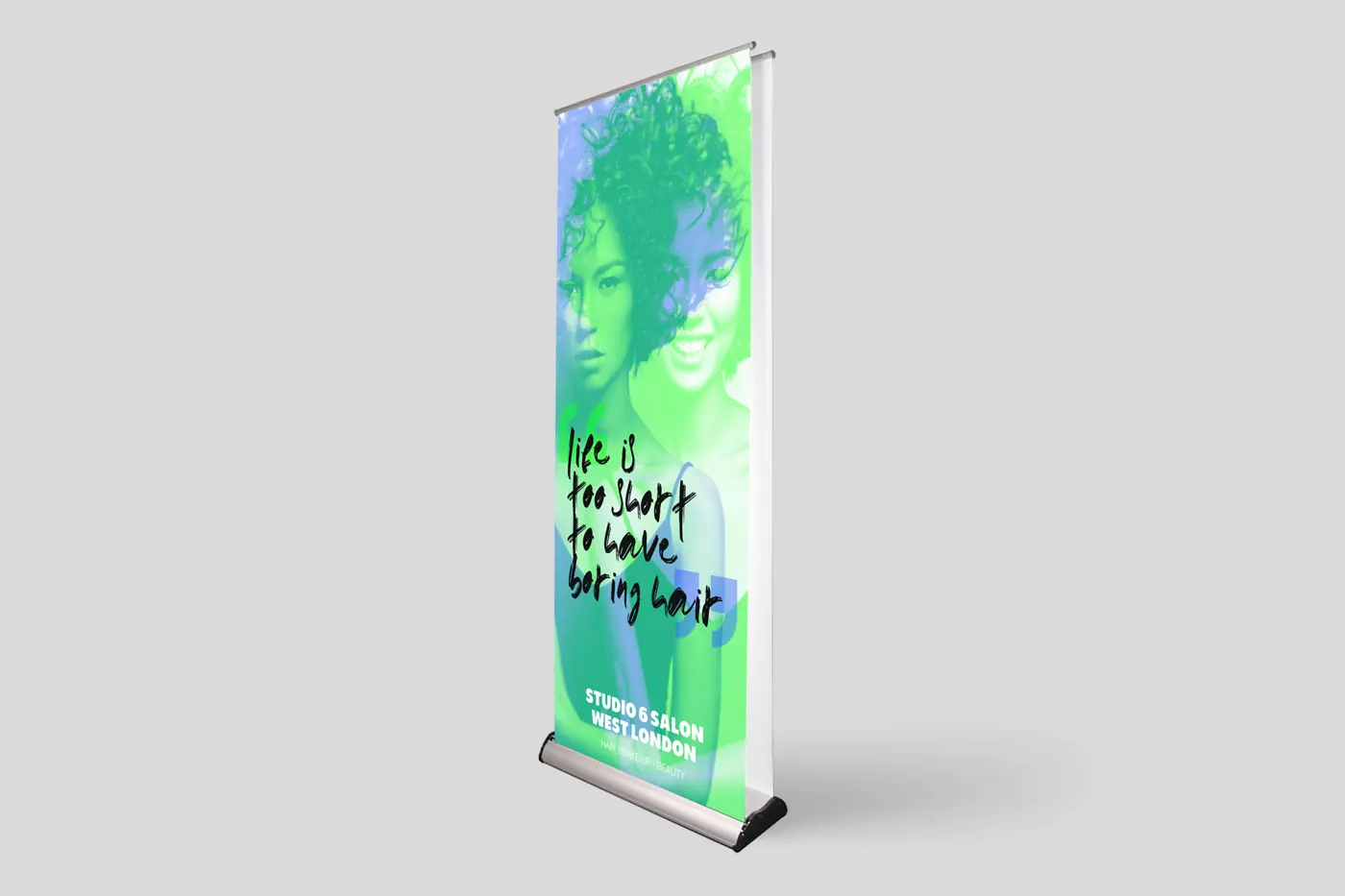 Double-Sided Roller Banners, view 3 – printed by Buzz Media