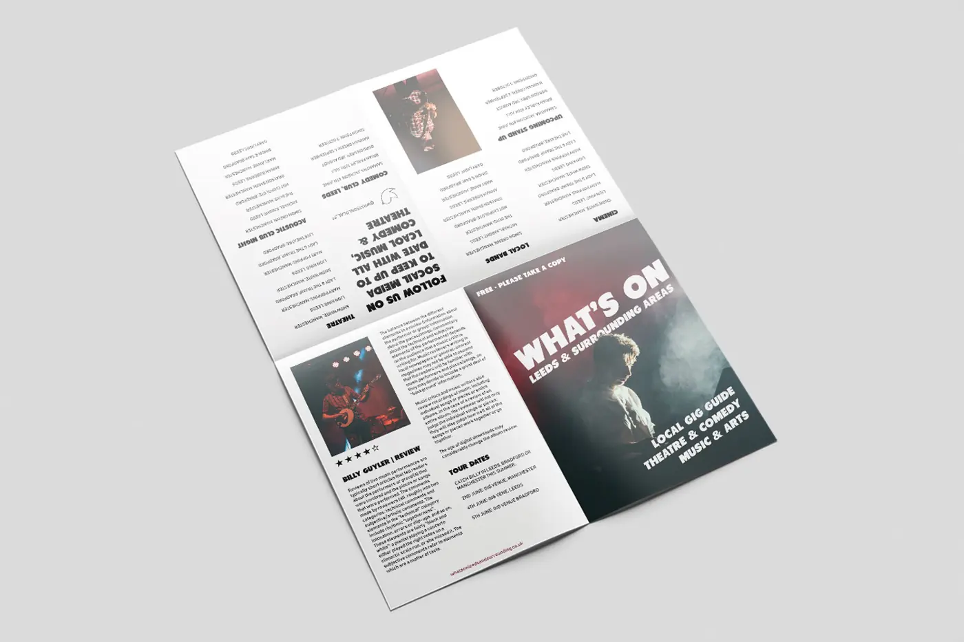 Folded Leaflets, cross fold – printed by Buzz Media