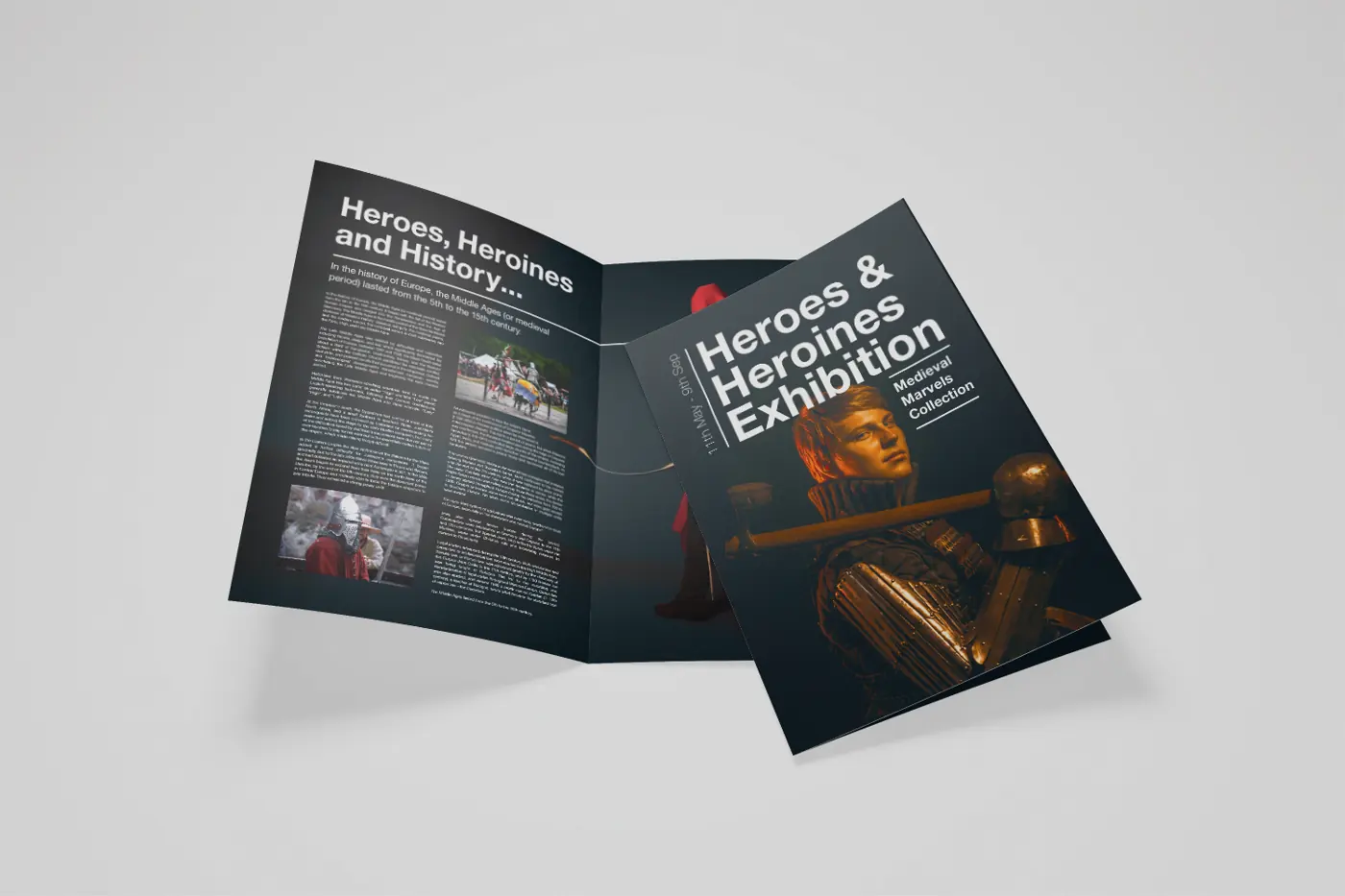 Folded Leaflets, long edge half fold – printed by Buzz Media