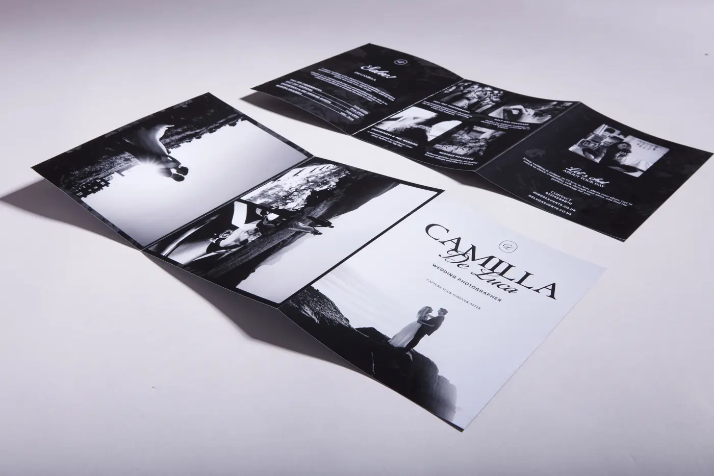 Folded Leaflets, long edge Z-fold – printed by Buzz Media