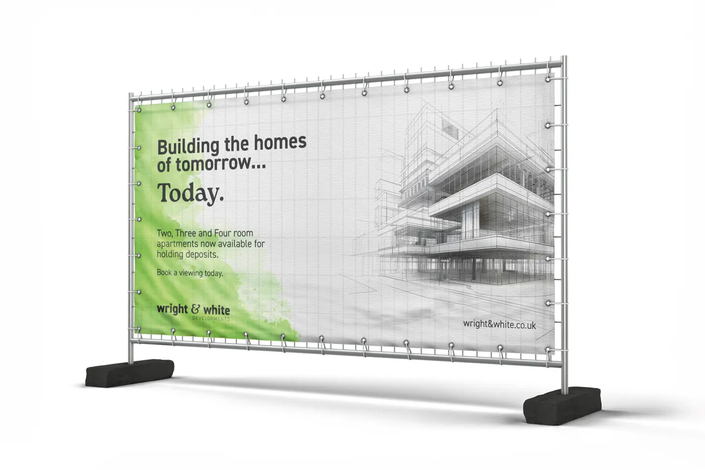 Heras Fence Covers, view 3 – printed by Buzz Media