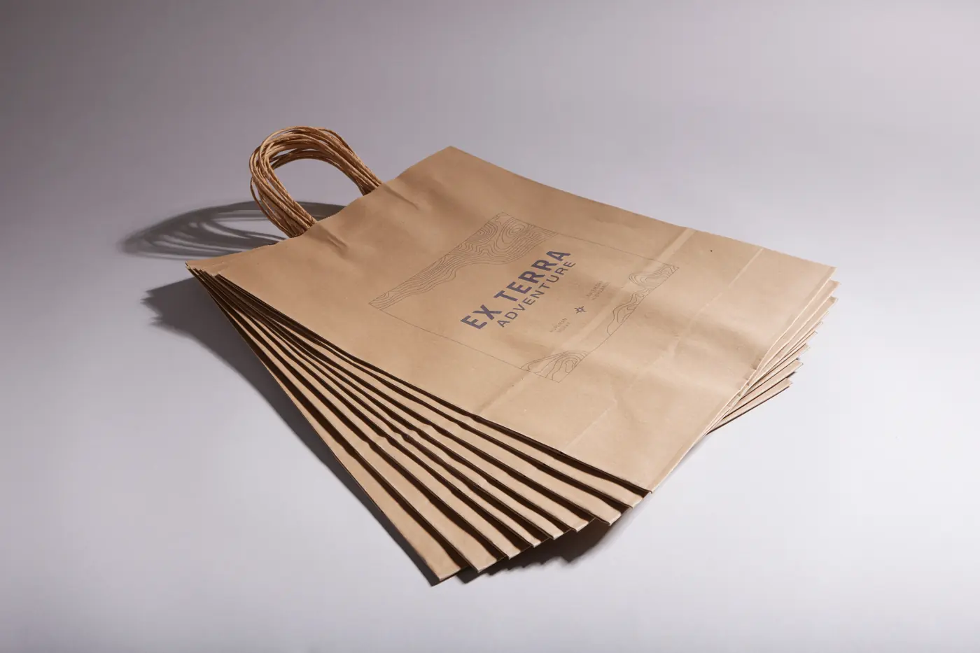 Paper Bags, brown kraft – printed by Buzz Media