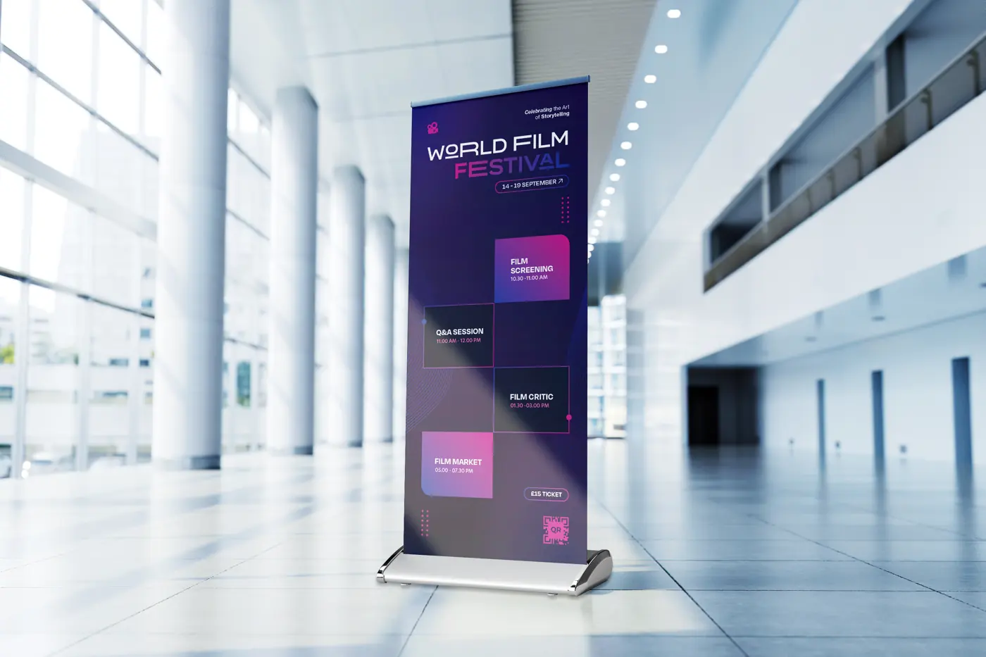 Premium Roller Banners – printed by Buzz Media