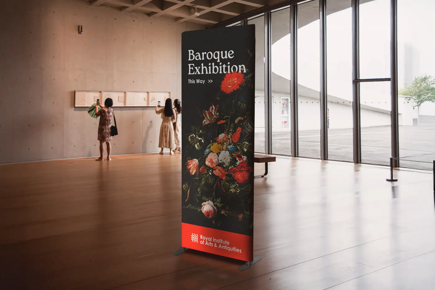 Stretch Fabric Tube Banners, view 3 – printed by Buzz Media
