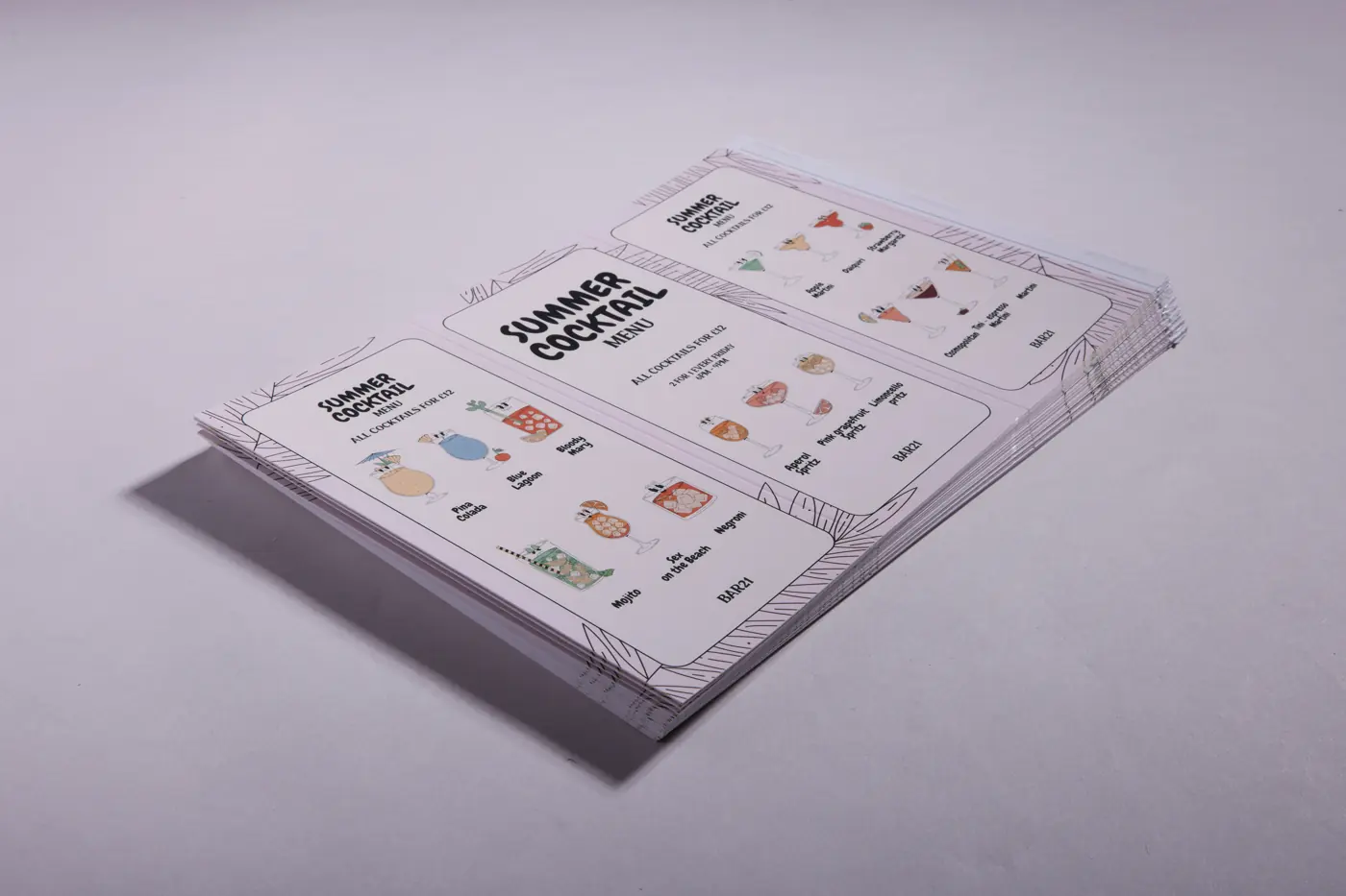 Table Talkers, view 3 – printed by Buzz Media