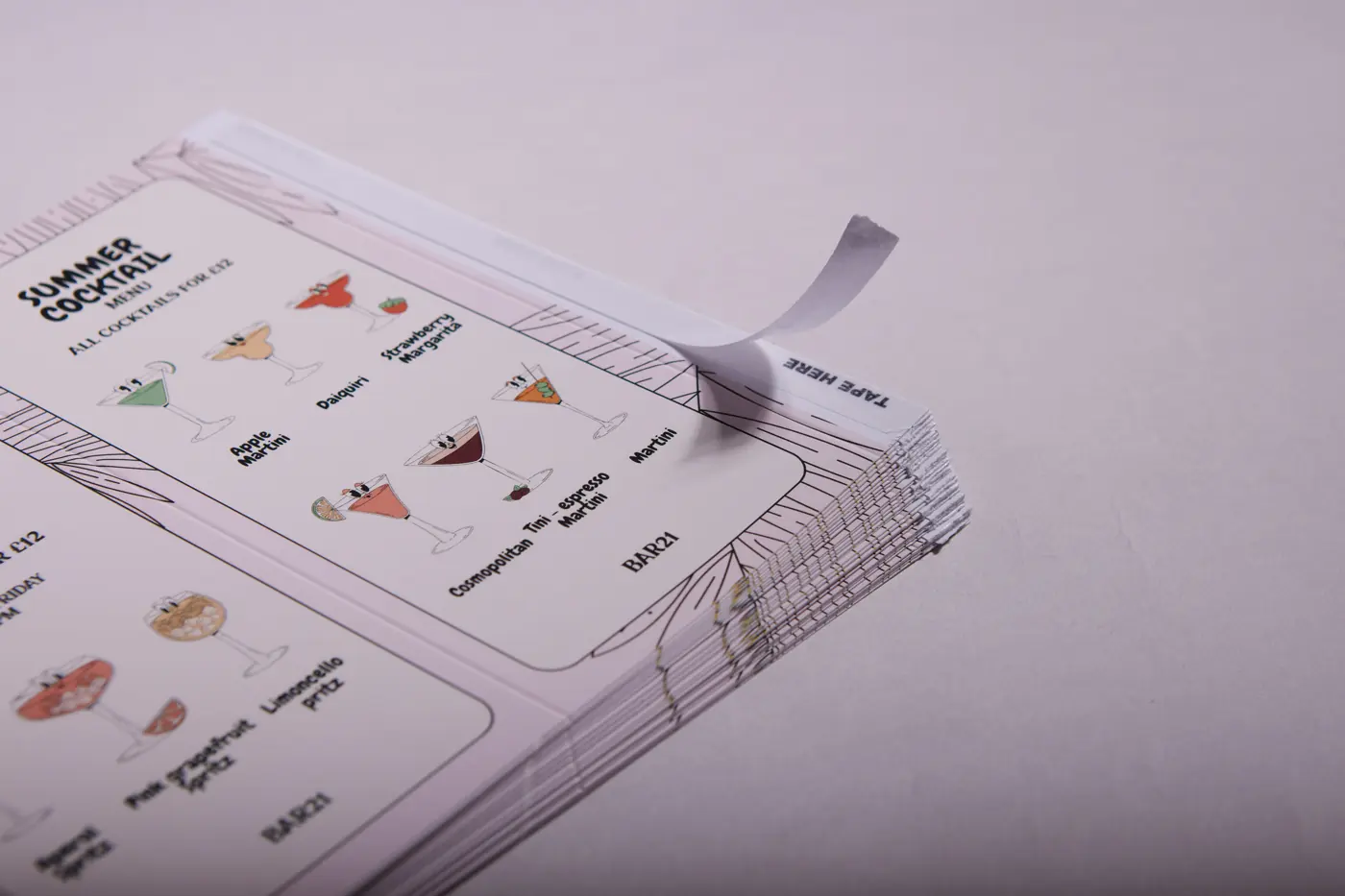 Table Talkers, view 4 – printed by Buzz Media