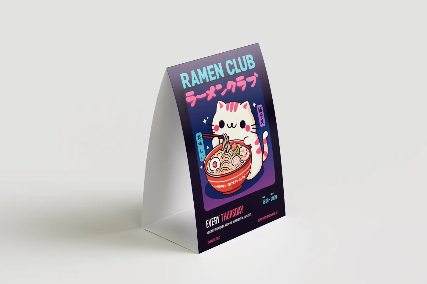 Tent Cards – printed by Buzz Media