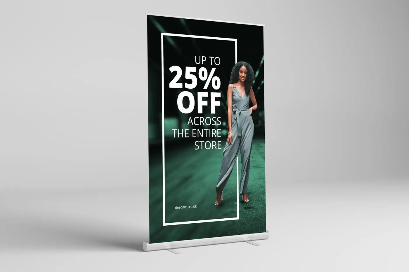 Wide Roller Banners, view 3 – printed by Buzz Media